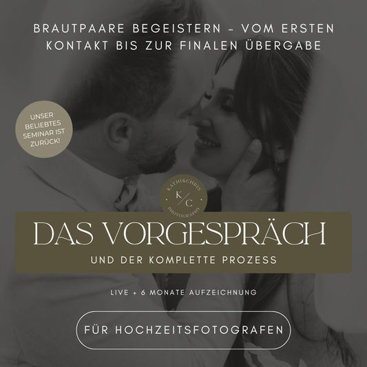 Online Seminar: Brautpaare begeistern – Das Vorgespräch und der komplette Prozess